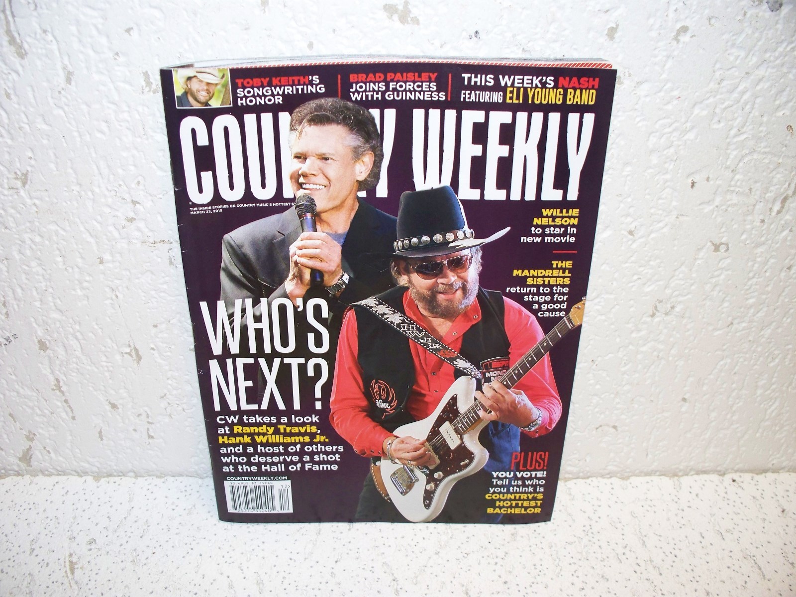 Country Weekly Magazine March 23 2015 Hank Williams Jr. Randy Travis