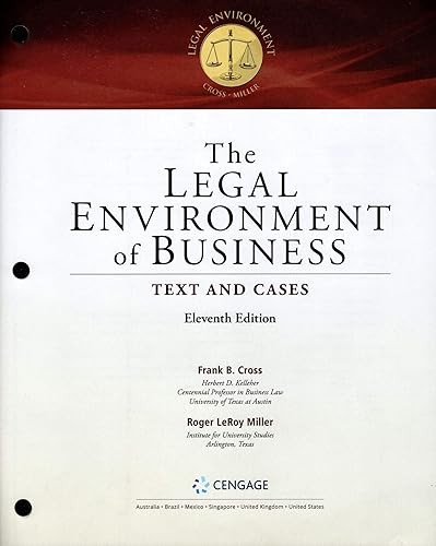 LEGAL ENVIRONMENT OF BUSINESS (LOOSE) MCF