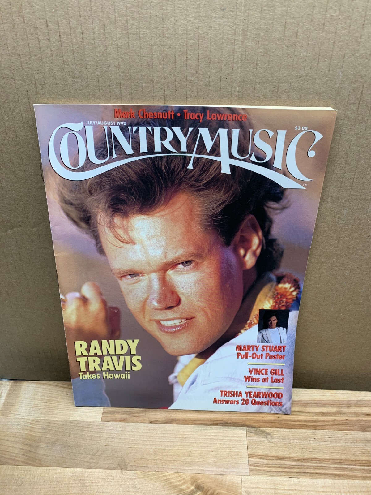 Vintage Country Music Magazine July / August 1992 Randy Travis Cover w/ Poster