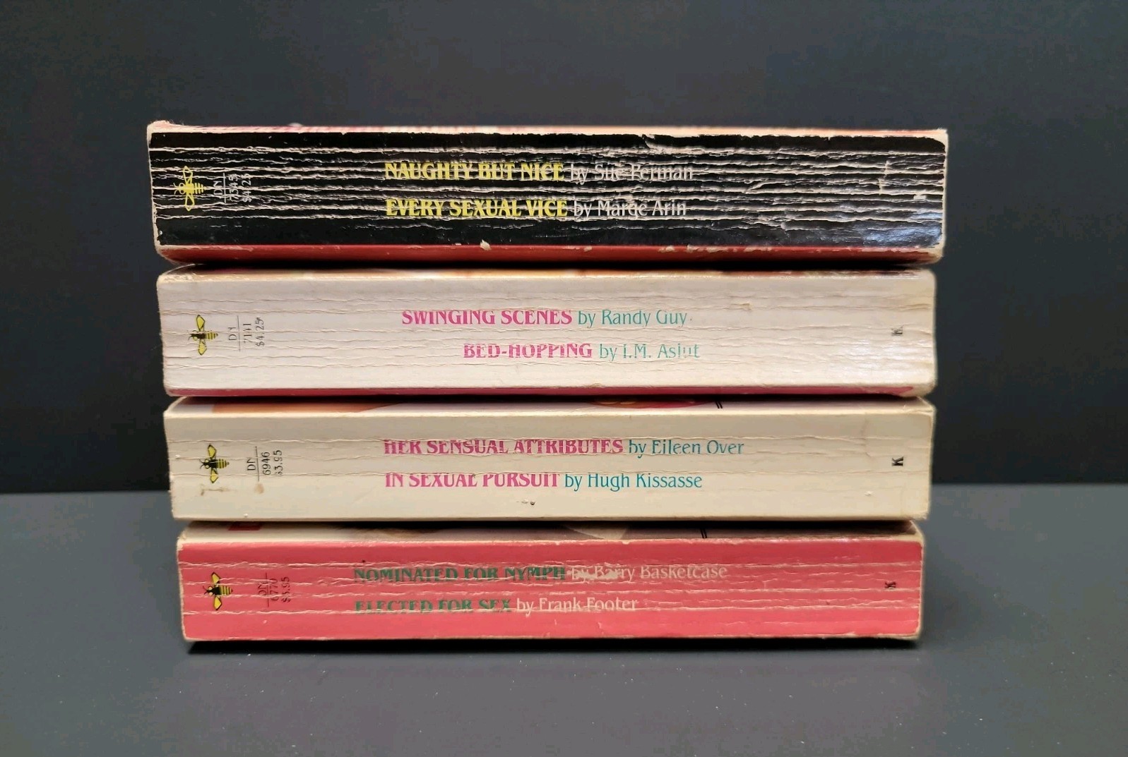 Lot of 4 1980’s Vtg Paperback Beeline Double Novels SC