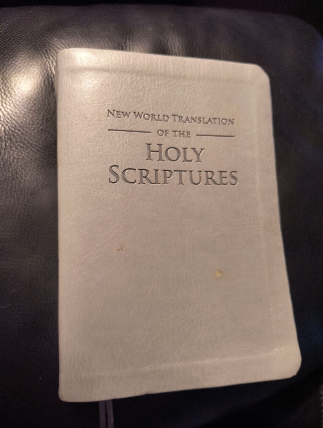 New World Translation of the Holy Scriptures Watchtower 2013 Grey Faux Leather