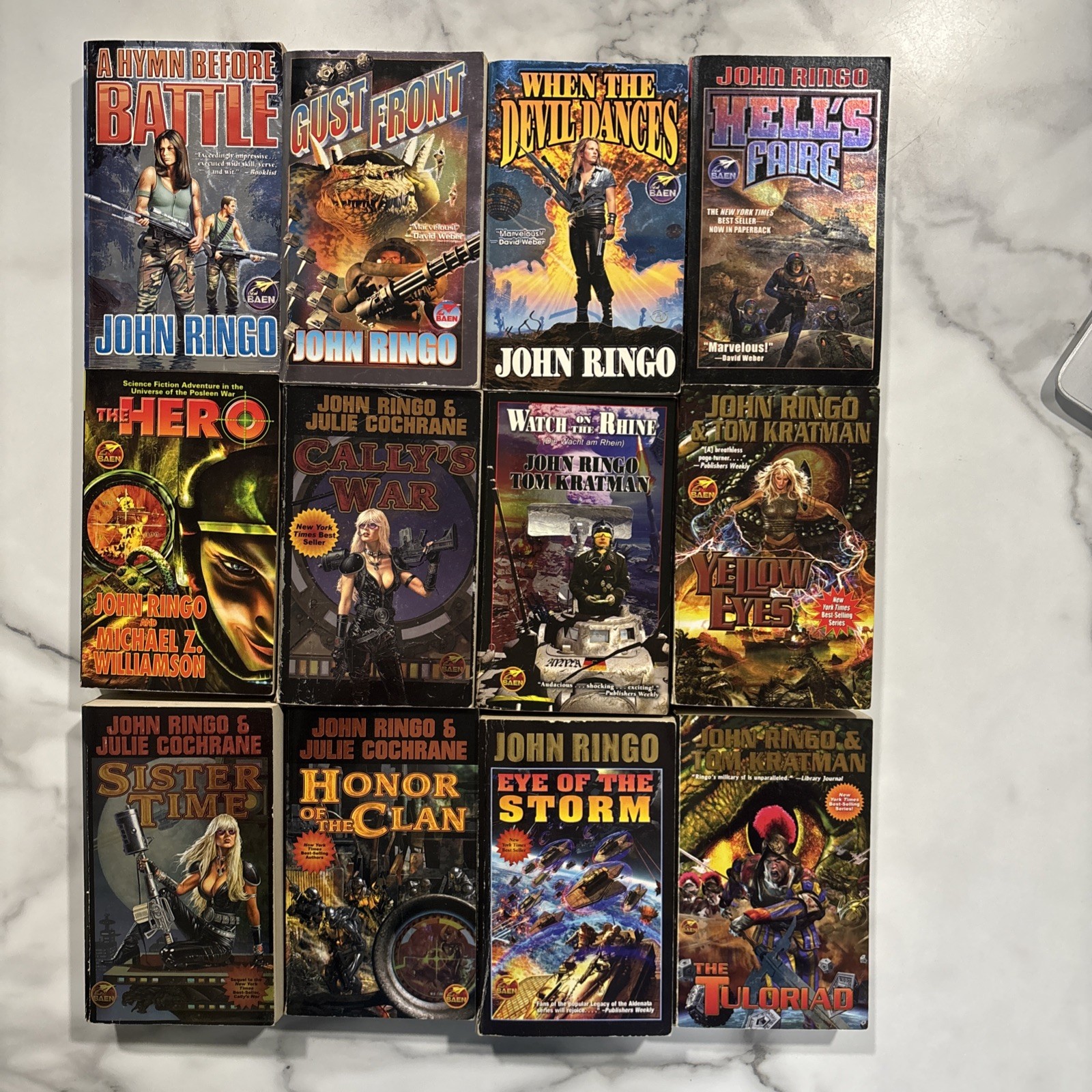 John Ringo Legacy of the Aldenata Complete Series Set Lot of 12 paperbacks