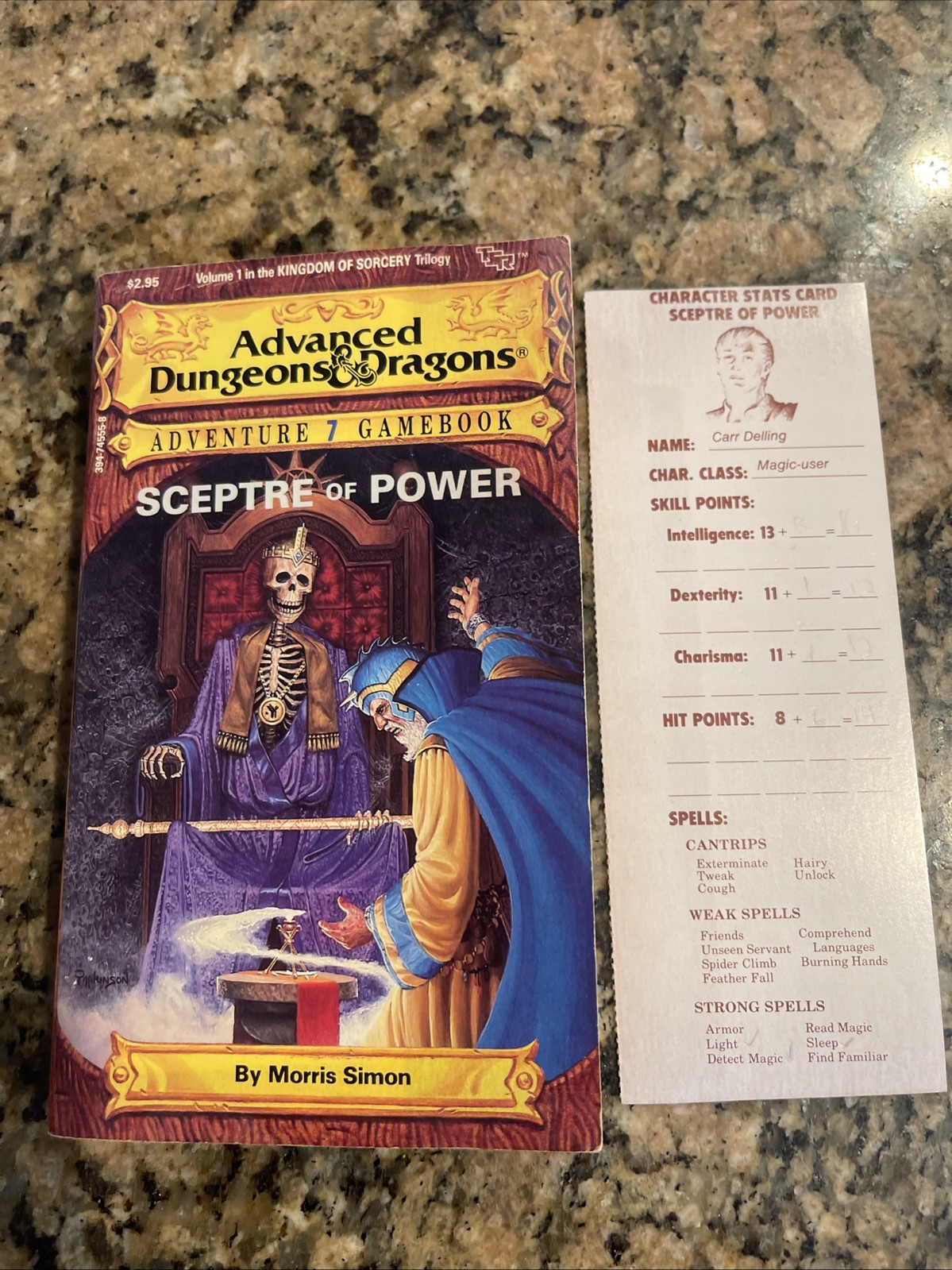 Advanced Dungeons & Dragons Adventure Gamebook 7 Sceptre Of Power Kingdom Of Sir
