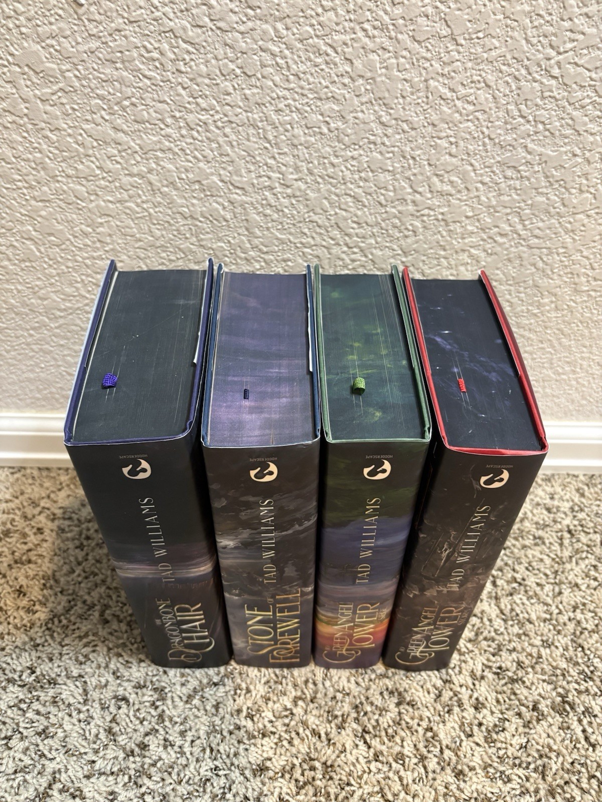 Broken Binding Dragonbone Chair Signed T1 Tad Williams Memory, Sorrow, and Thorn
