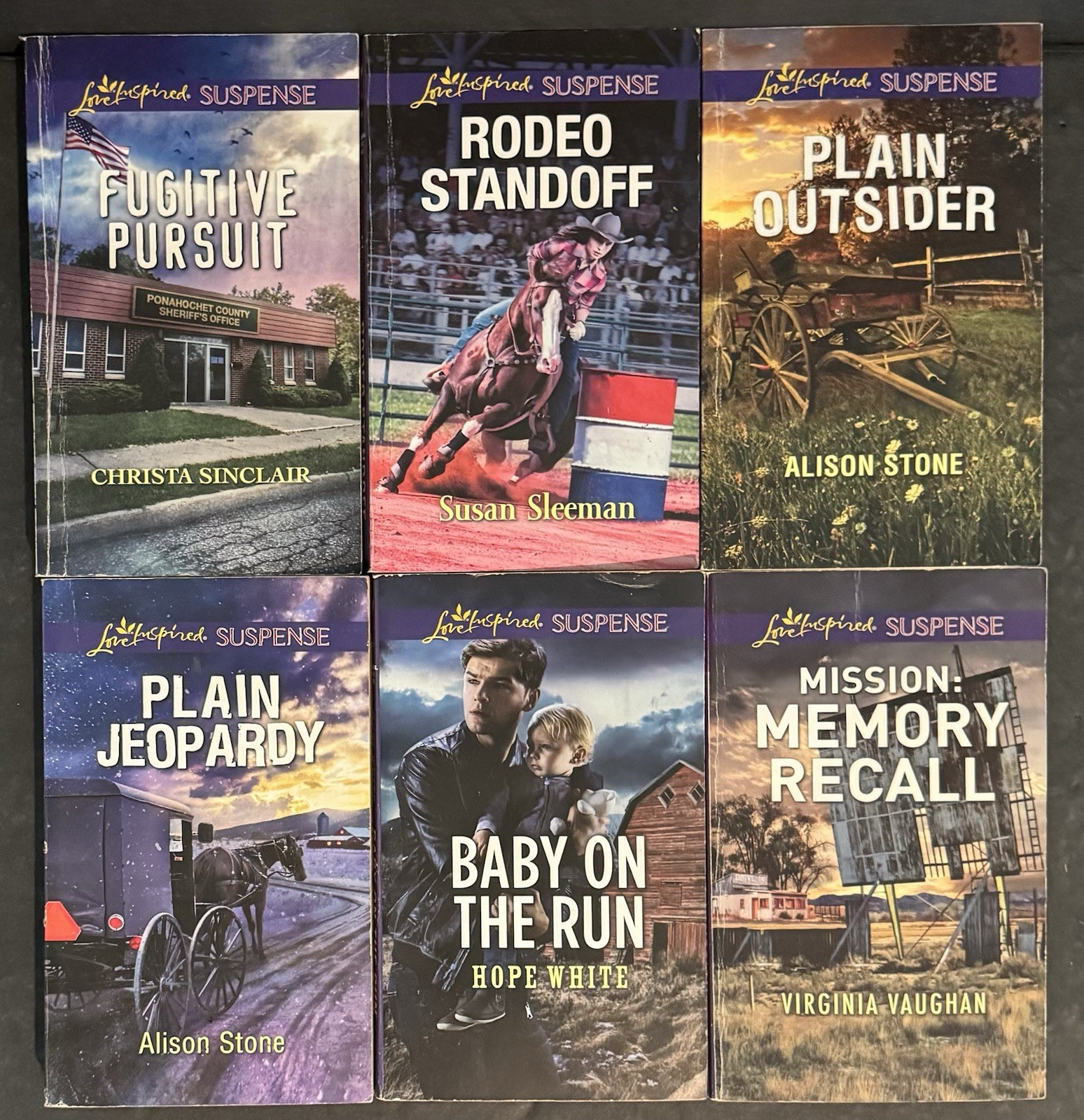 152 Love Inspired Suspense 2010-2019- All books pictured