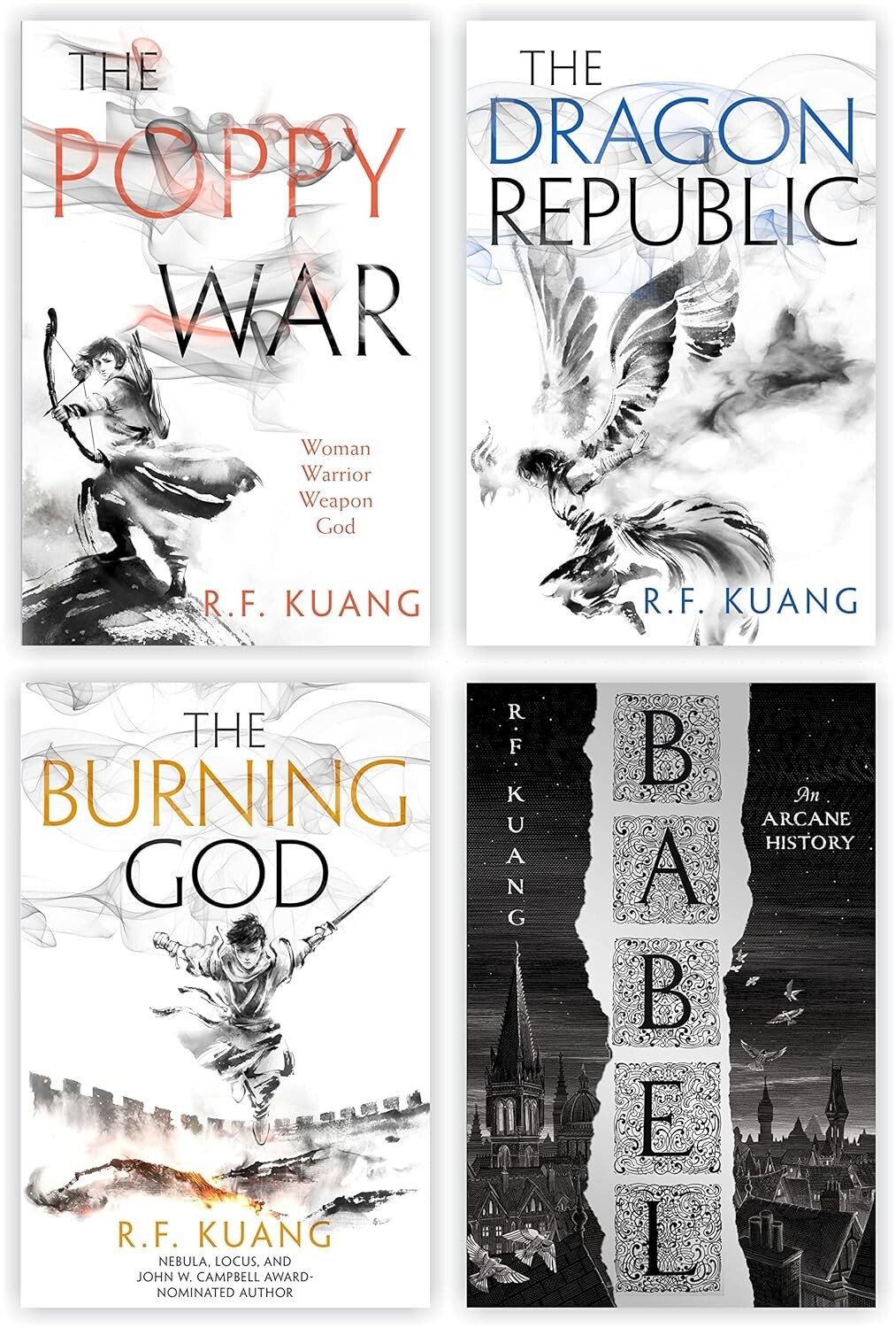 The Poppy War 4 Book collection set by Kuang, R. F