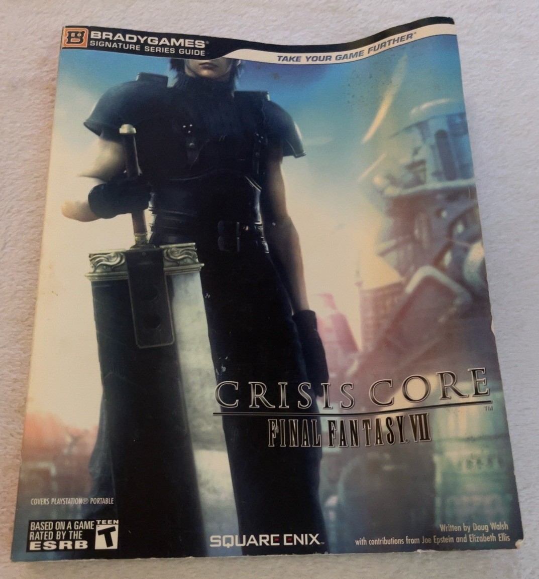 Crisis Core Final Fantasy VII BradyGames Strategy Guide COMPLETE w/ Error Poster