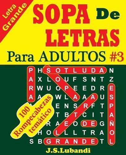 J S Lubandi SOPA De LETRAS Para ADULTOS (Paperback)