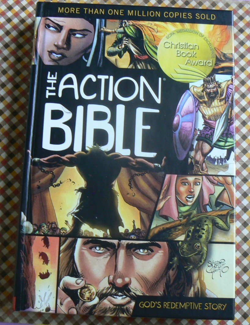 Action Bible,God’s Redemptive Story,Graphic Narrative,Sergio Cariello 1st Ed HC