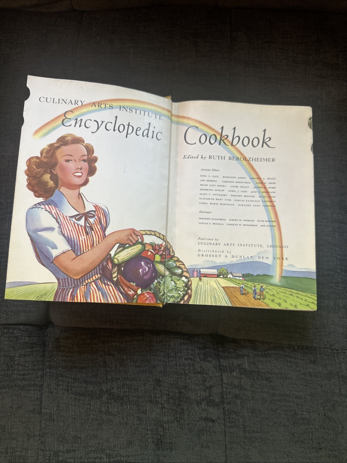 1950 Culinary Arts Institute Encyclopedic Cookbook Ruth Berolzheimer Vintage