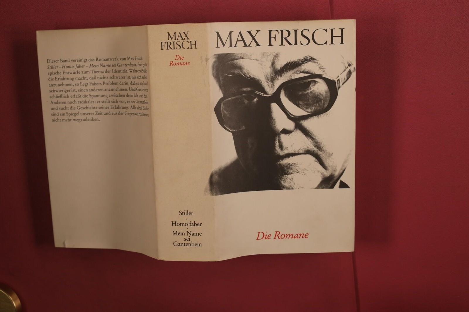 368133 Max Frisch DIE ROMANE Suhrkamp Verlag HC