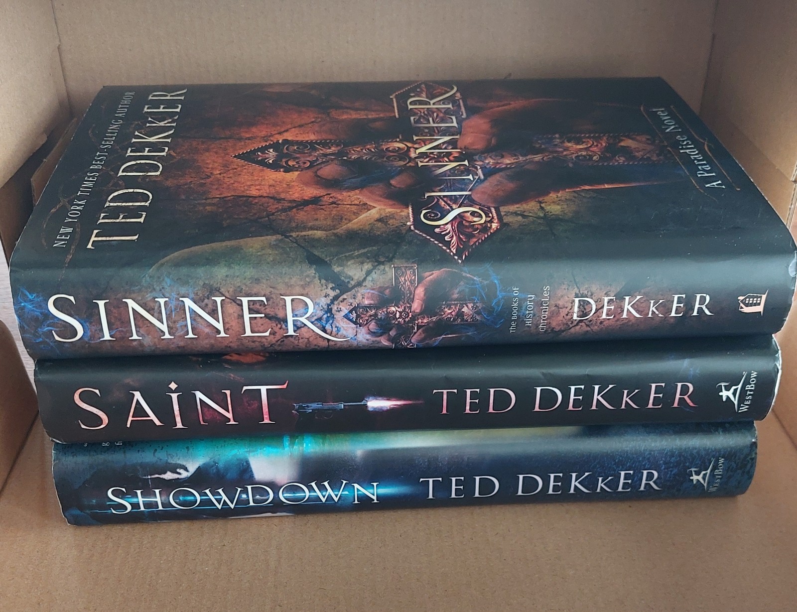 Hardcover Complete Trilogy Paradise Christian Thriller Series HCDJ Ted Dekker