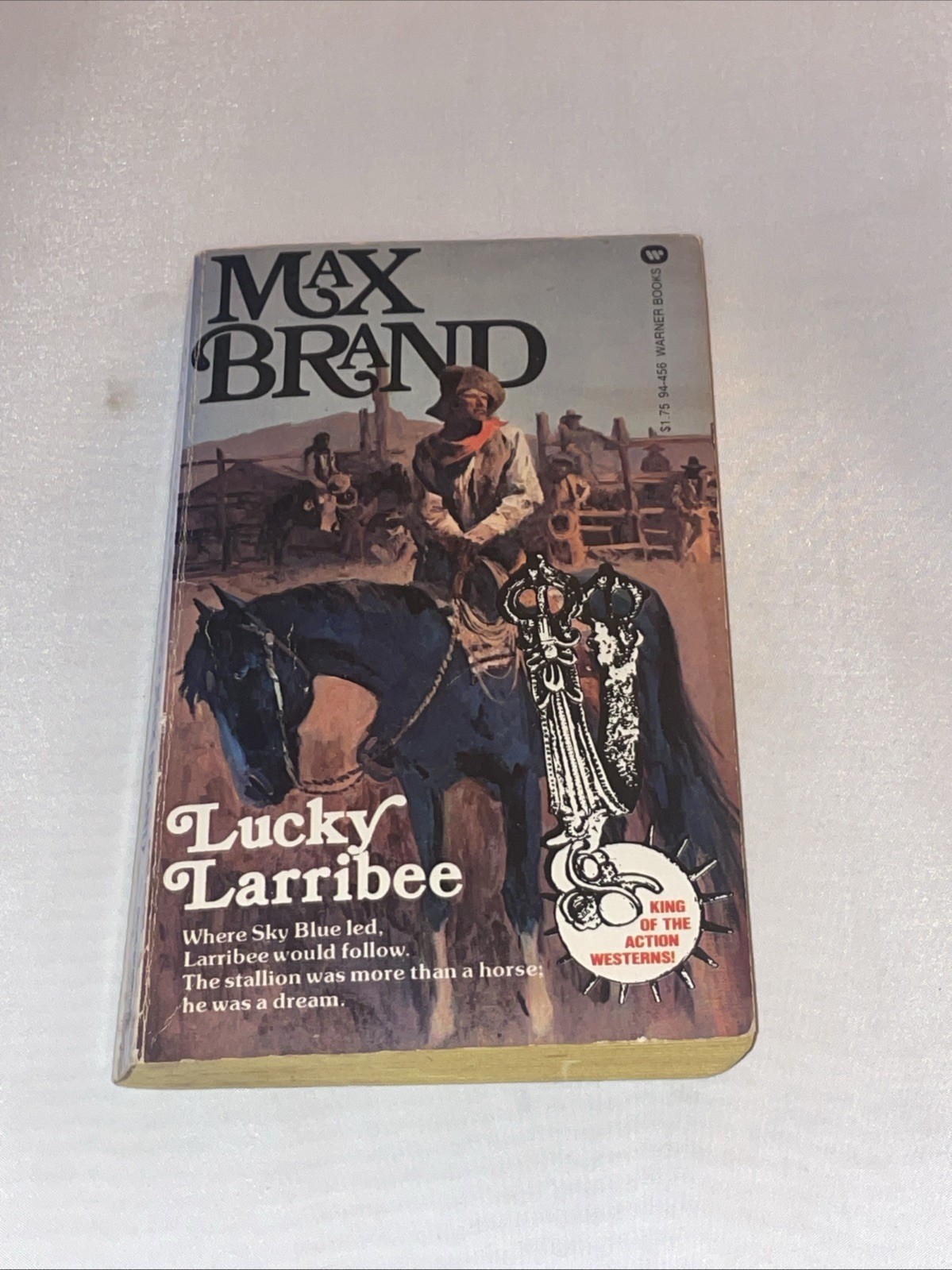 Lucky Larribee 94-456 Warner 1980 2nd Max Brand Western Reading Copy