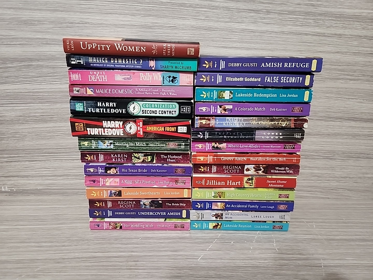 Lot of 28 Assorted Paperback Books, Novels Mixed Genres/Authors/Titles