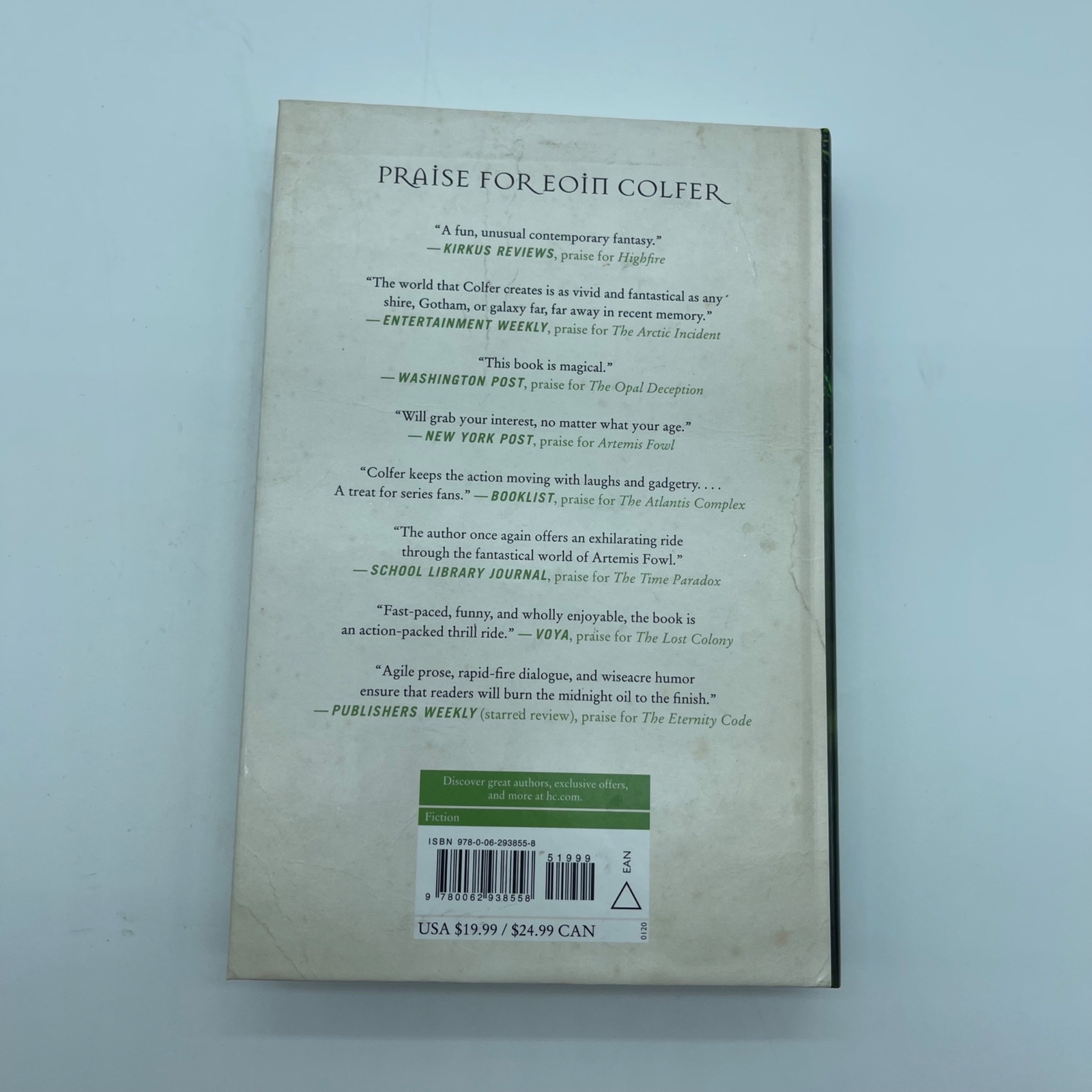 Highfire by Eoin Colfer Autographed Book Like New