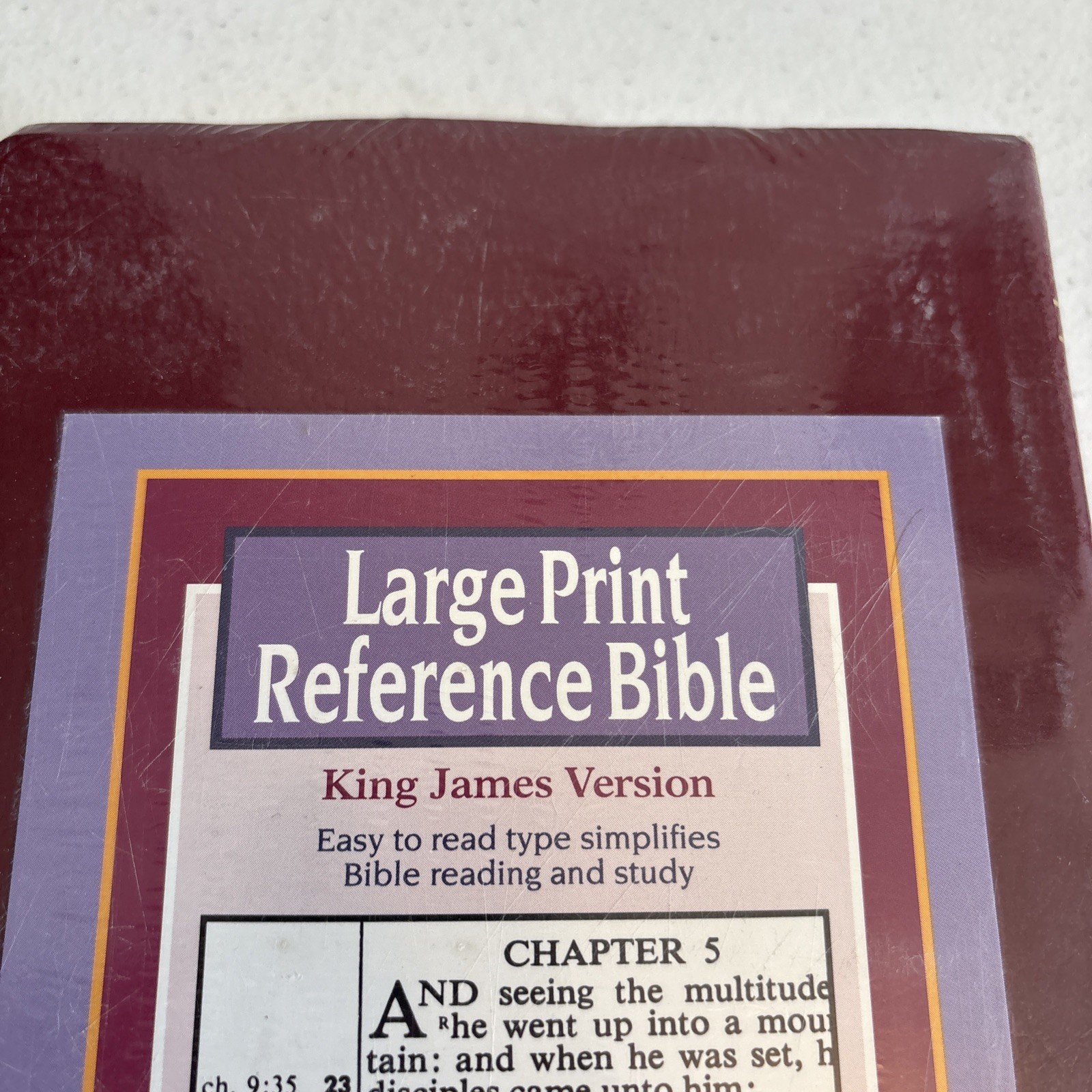Large Print Reference Bible by Not Available (Imitation Leather)