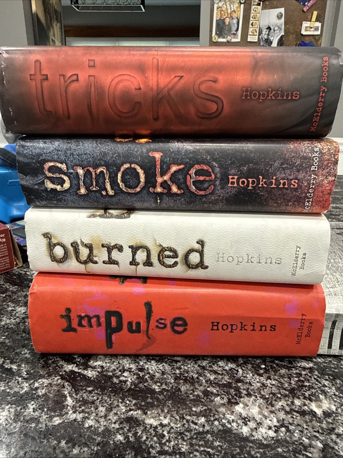 Ellen Hopkins Book Lot Of 5 Impulse, Burned, Smoke, Tricks And Identical