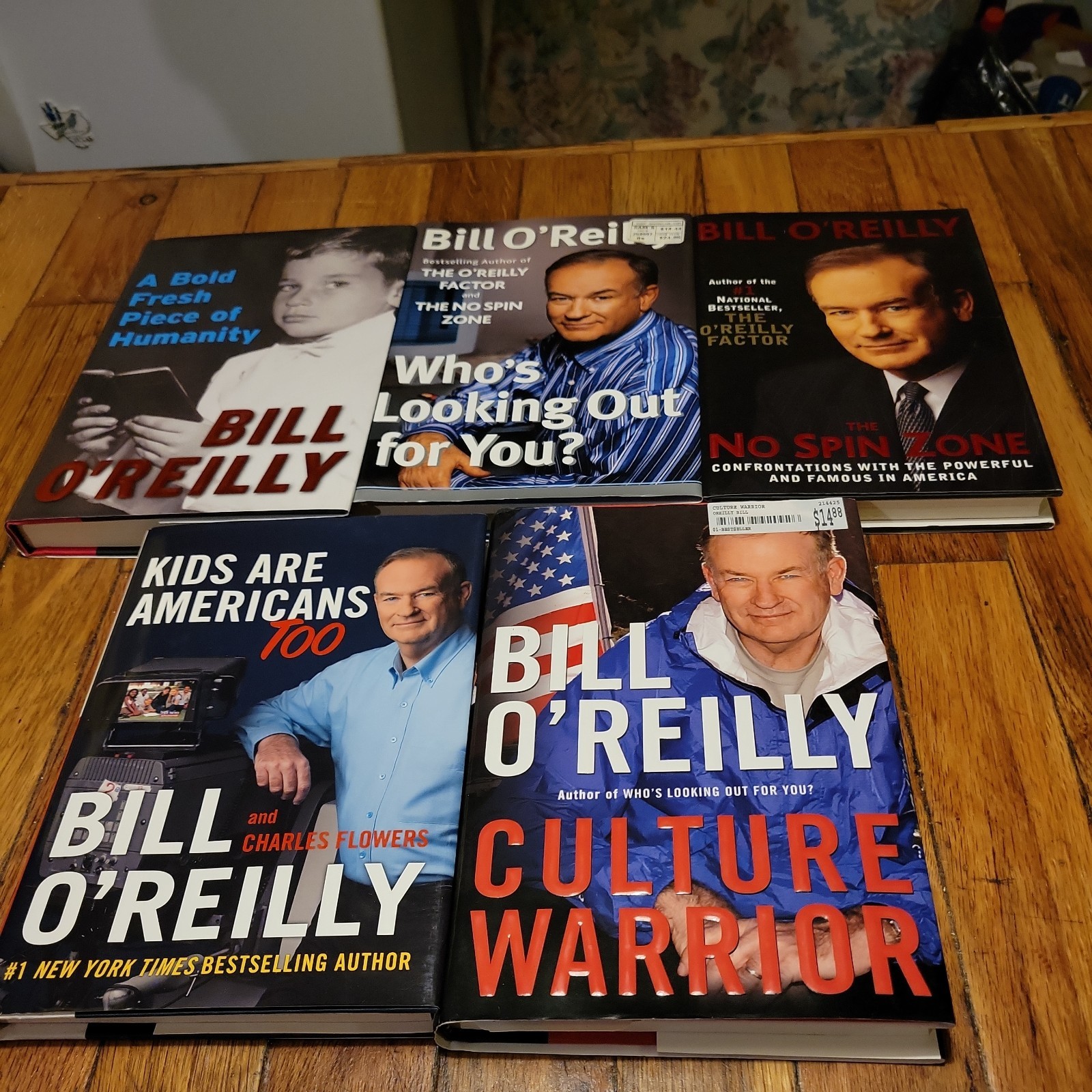 first edition Lot Of 5 Bill O’Reilly Books Politics History