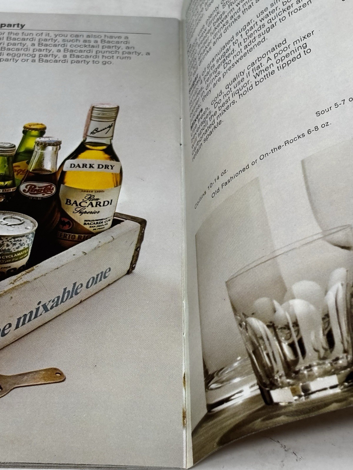 Bacardi Beverage Party Book Pamphlet 29 pgs 7 1/2 in x 5 3/8 in