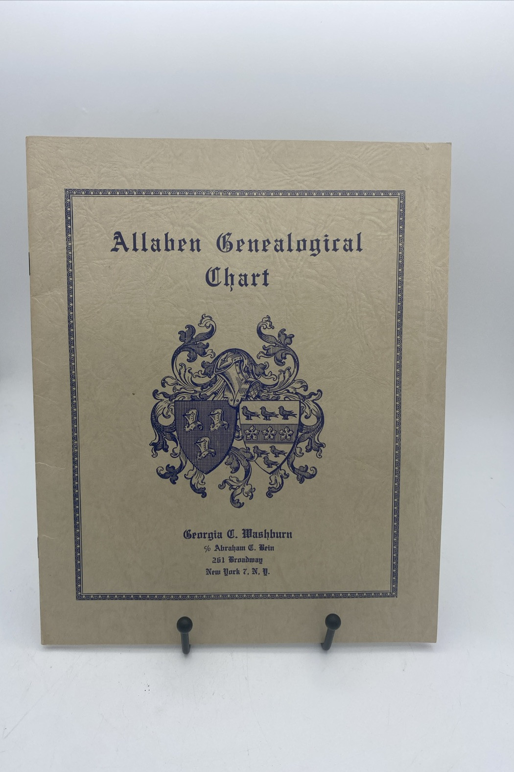 Allaben Genealogical Chart Guide To Trace Your Own Ancestry 12 Pages Of Charts