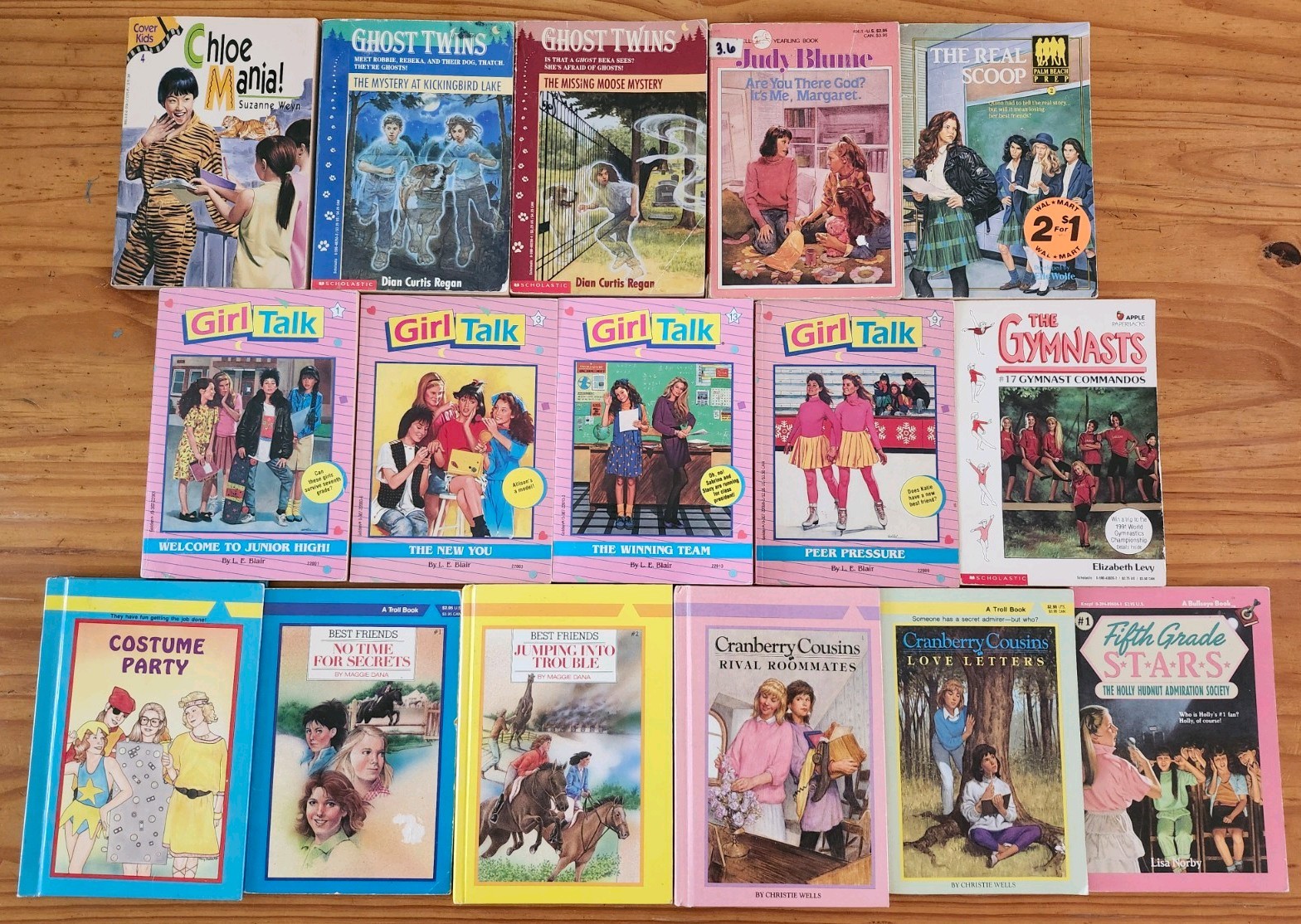 Lot of 16 Vintage Chapter Books for Girls, The Gymnasts, Girl Talk, Best Friends