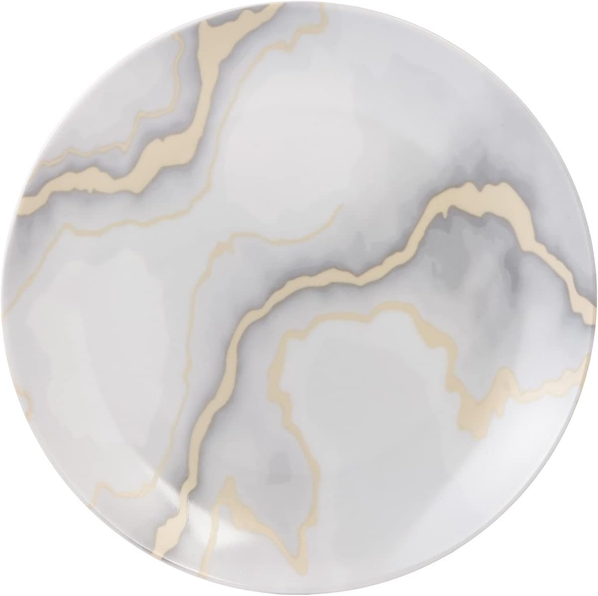 Electric Marble 16-Piece Dinnerware Set for 4 – Elegant Porcelain Plates