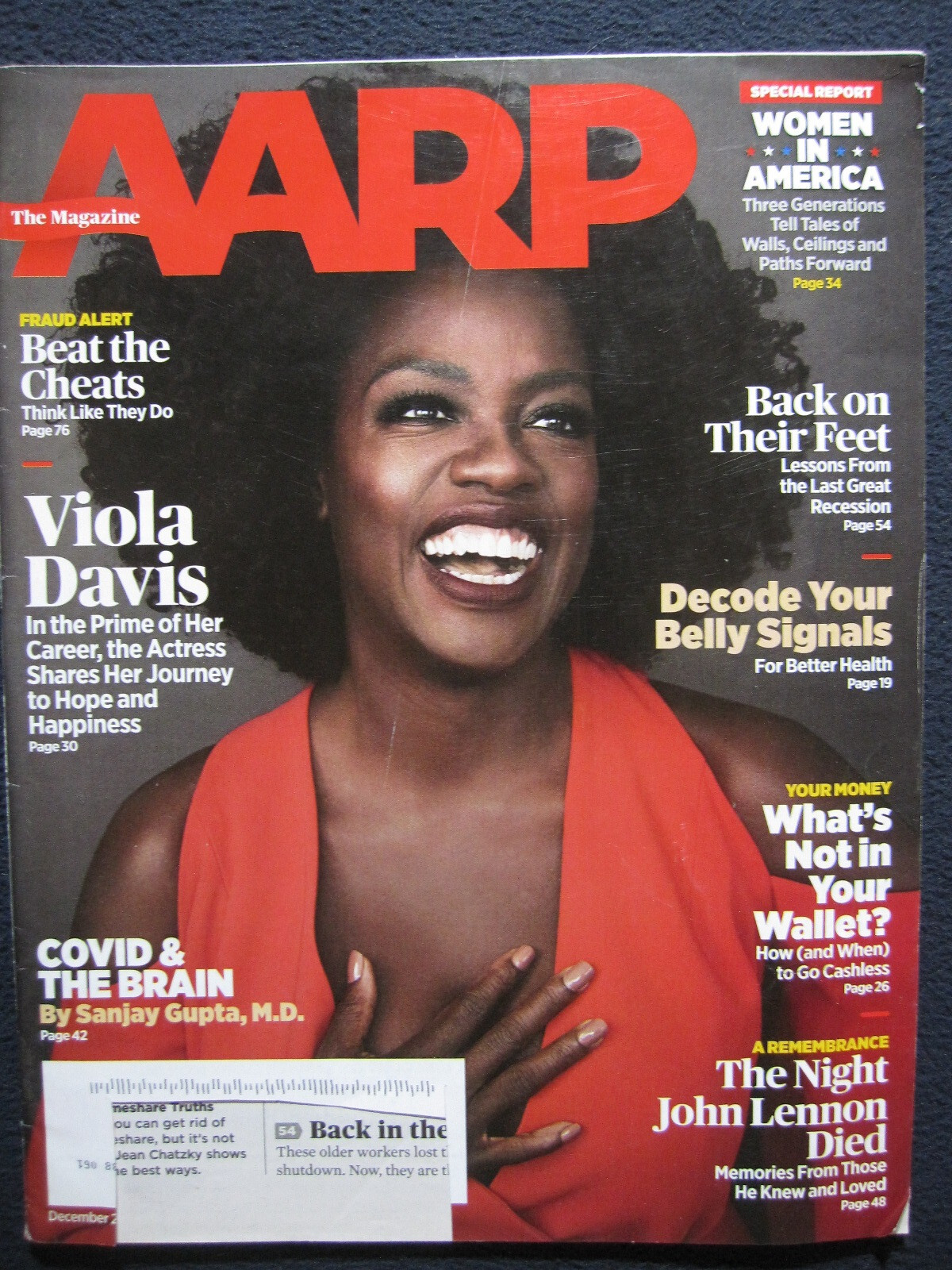 AARP Magazine December 2020 / January 2021 Viola Davis, In the Prime of her Ca..