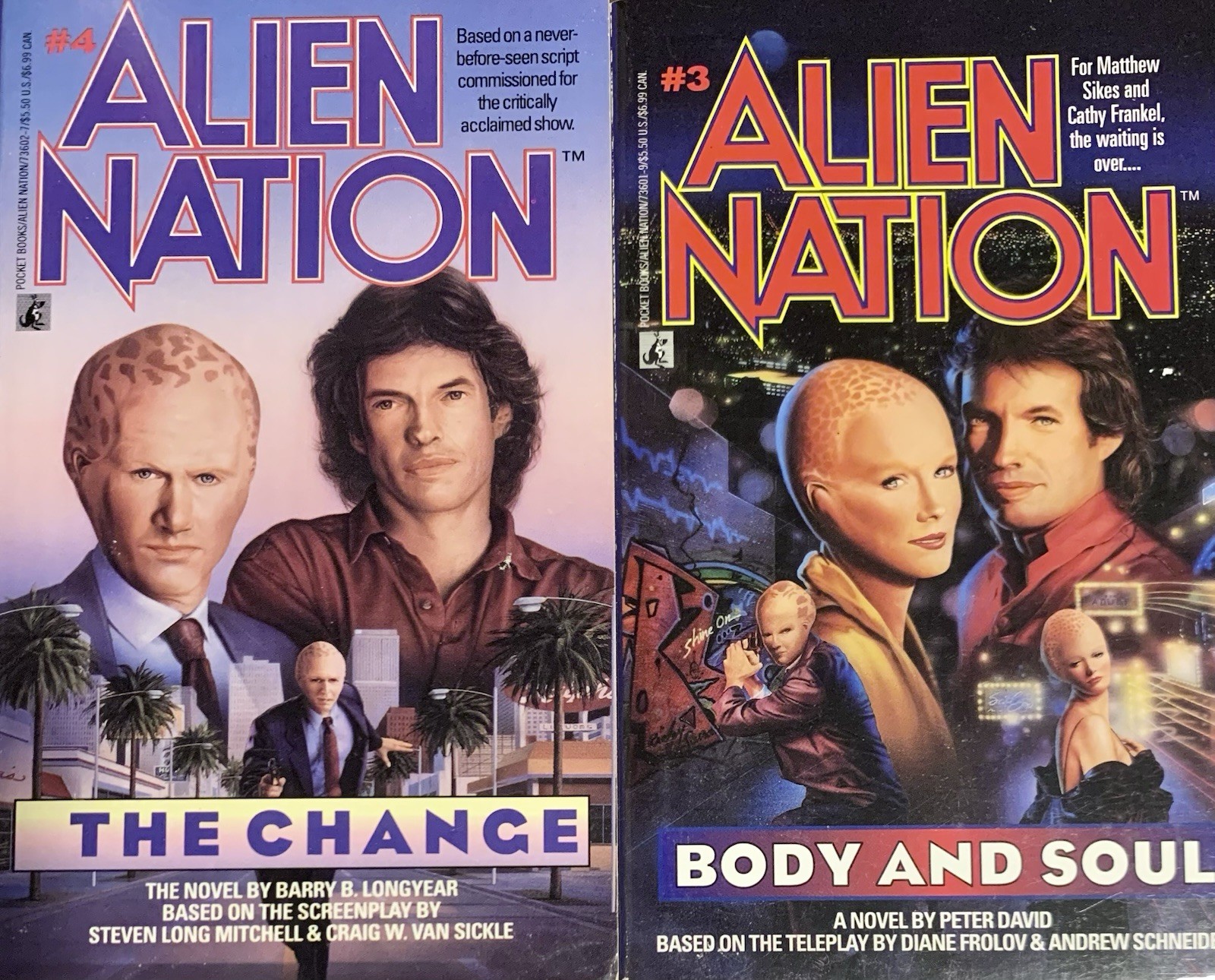 ALIEN NATION (4 pb) #3, 4, 6 & 8 d. SPENCER b. LONGYEAR p. DAVID k.w. JETER