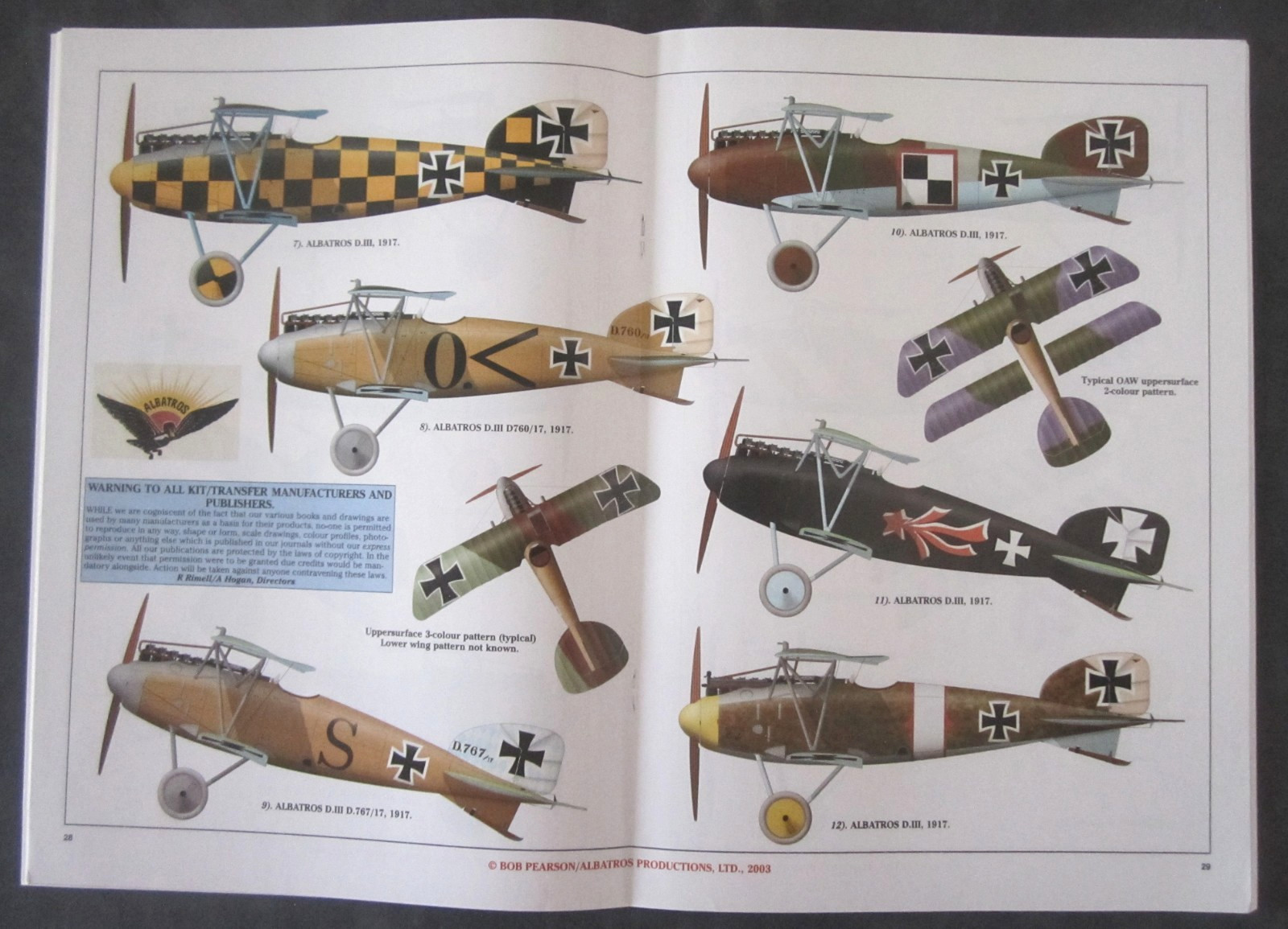 Albatros D.lll Windsock Datafile Special by Grosz-WWl Aircraft Plans-56 pgs-2003
