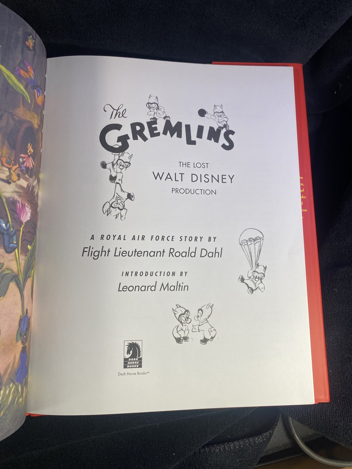 Walt Disney Roald Dahl The Gremlins Lost Production Book Hardcover First Dark