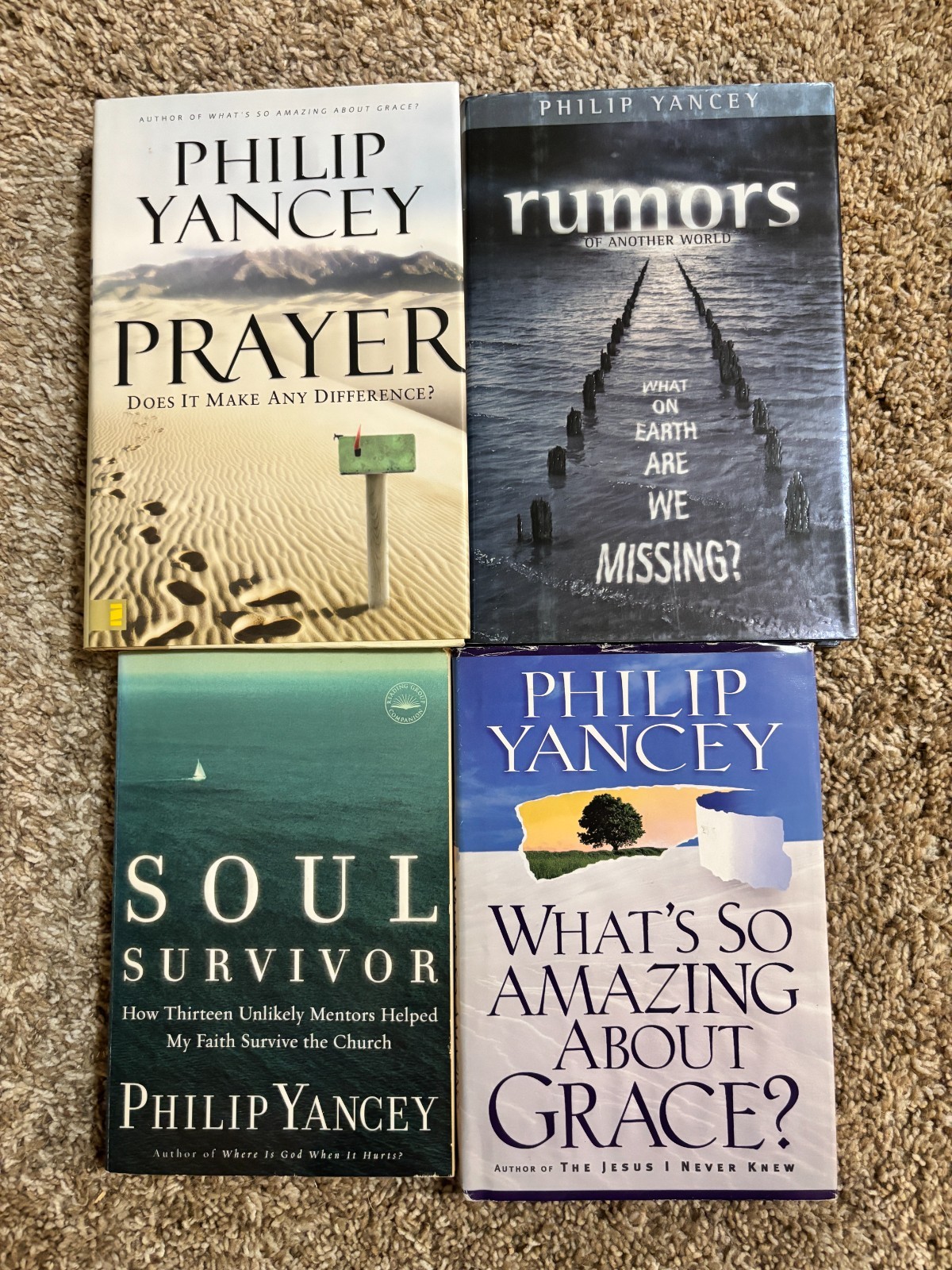 4 Philip Yancey Book Lot Christian Living Nonfiction Religion Faith Self-Help