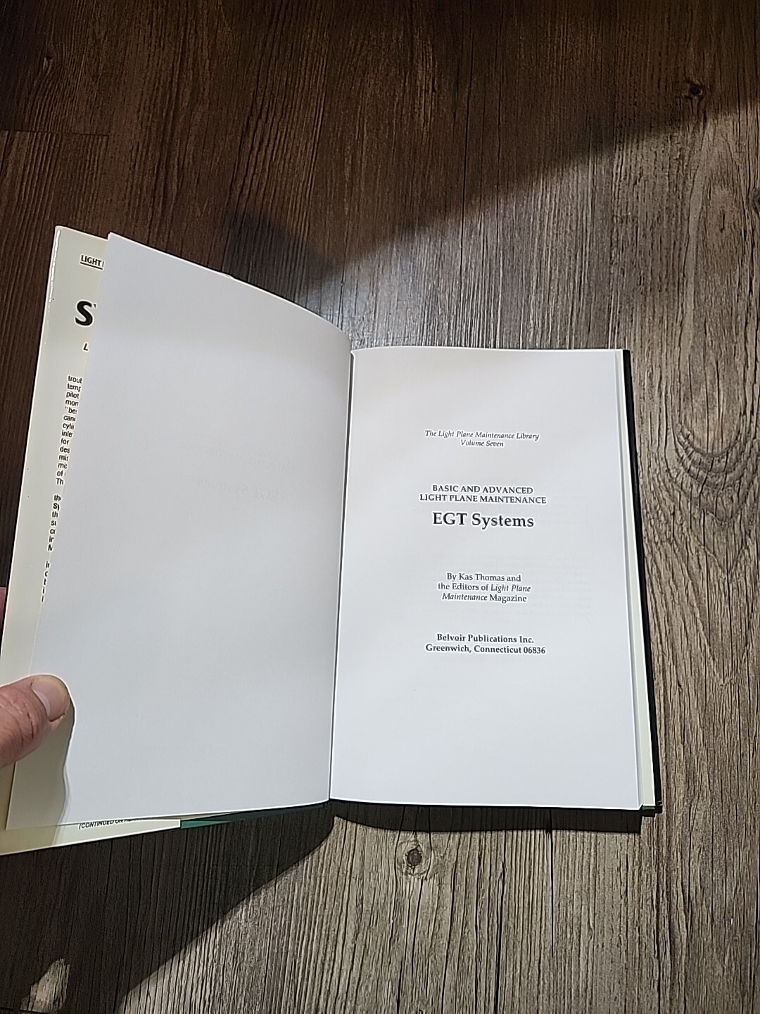 LIGHT PLANE MAINTENANCE LIBRARY, EGT SYSTEMS, 171 PAGES, 1989,