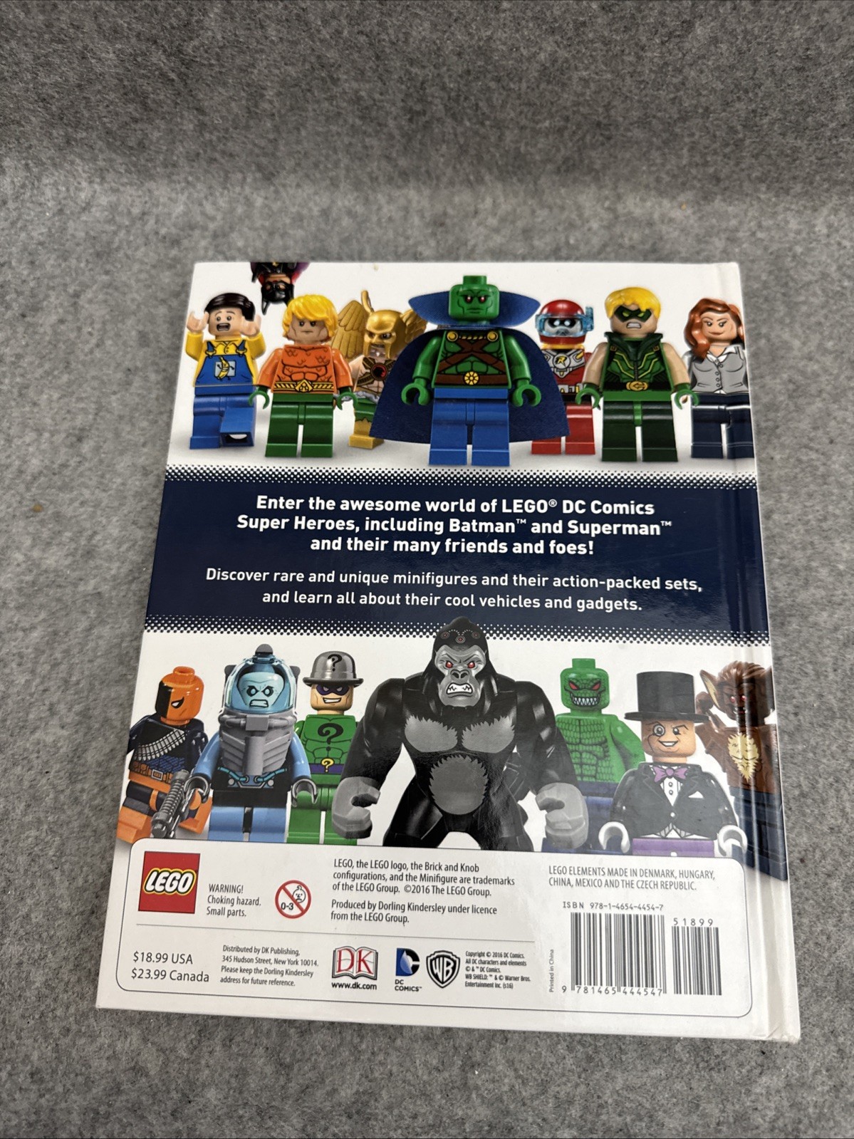 LEGO DC Comics Super Heroes Character Encyclopedia Hardcover Book NO FIGURE