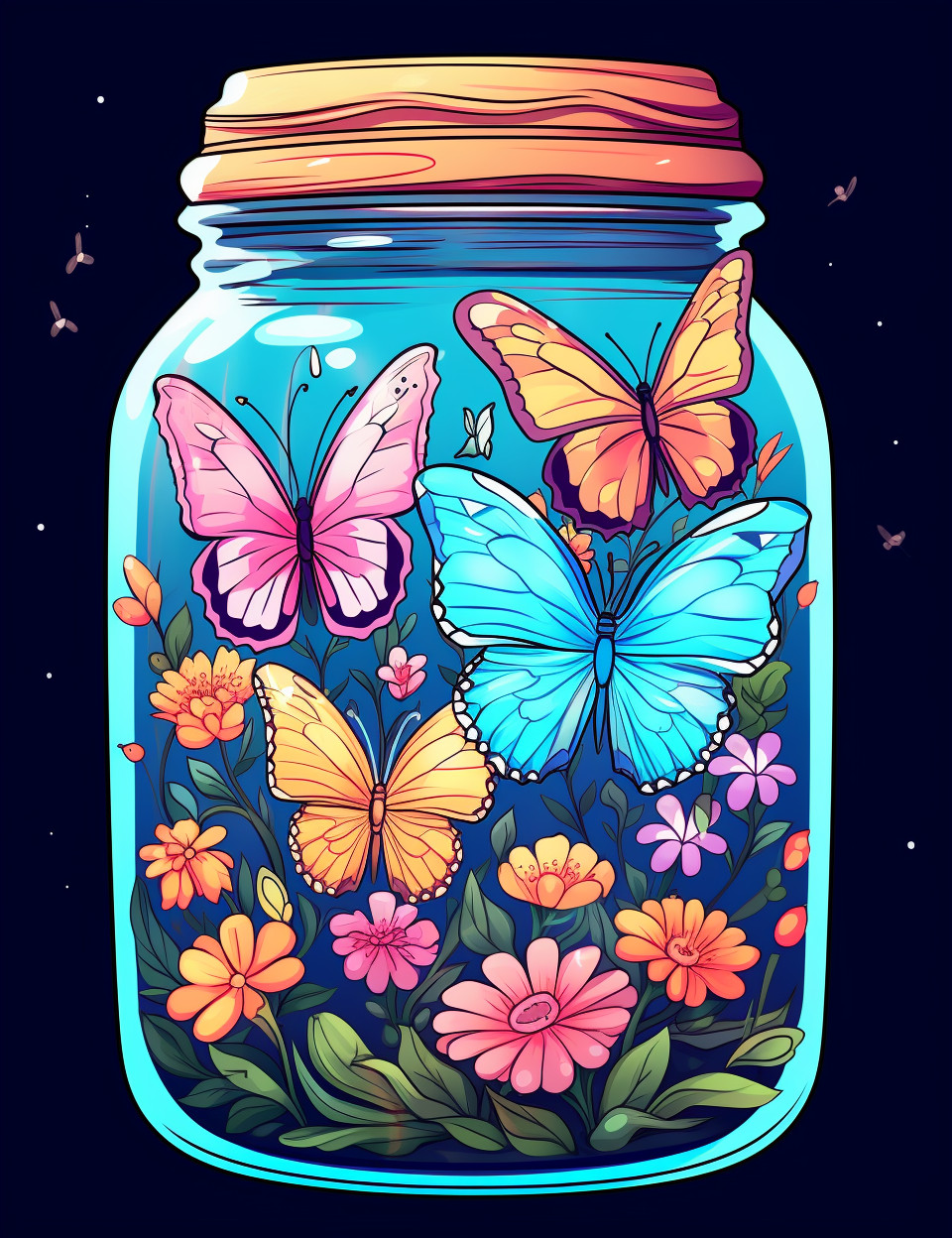 Butterfly Coloring Book for Adults & Kids – Stress Spiral Bound Coloring Book
