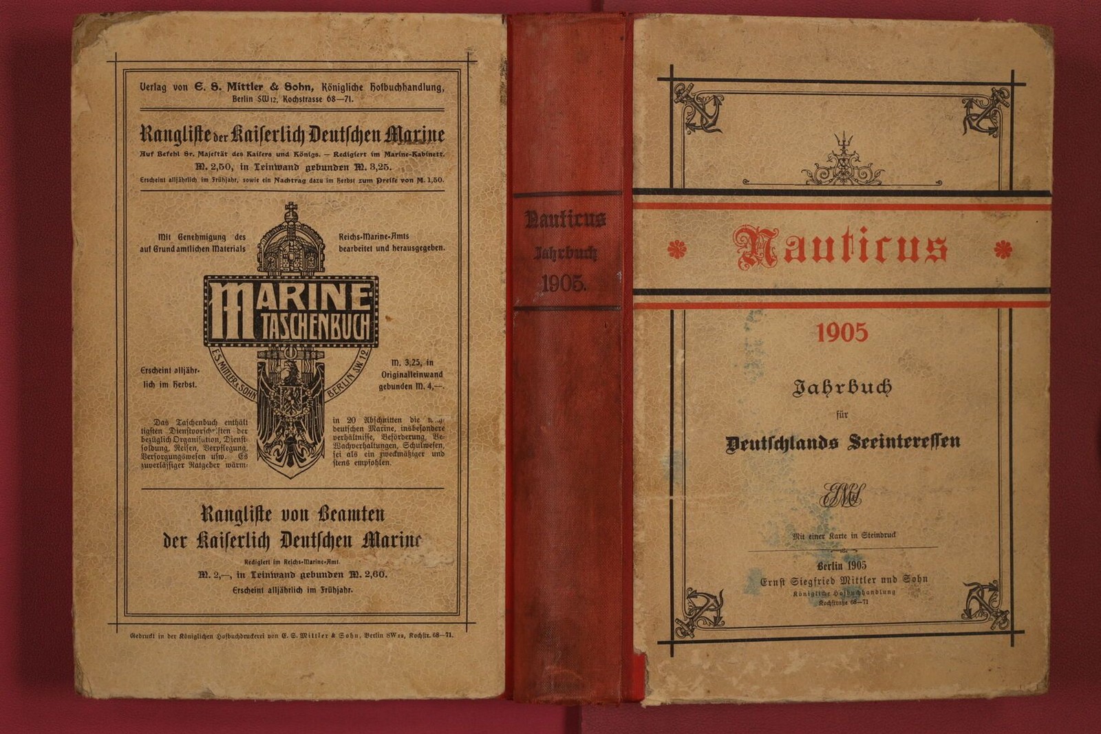 288414 NAUTICUS Ernst Siegfried Mittler und Sohn Jahrbuch für Deutschlands