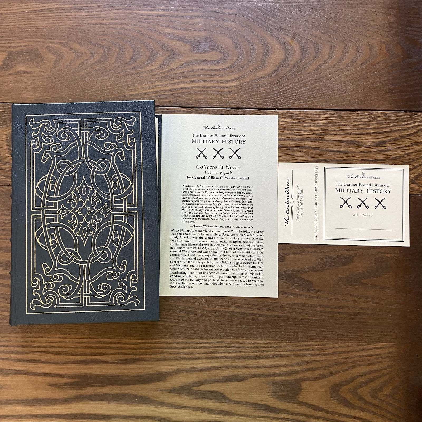 Easton Press A Soldier Reports 1994 General Westmoreland Military Leather Bound
