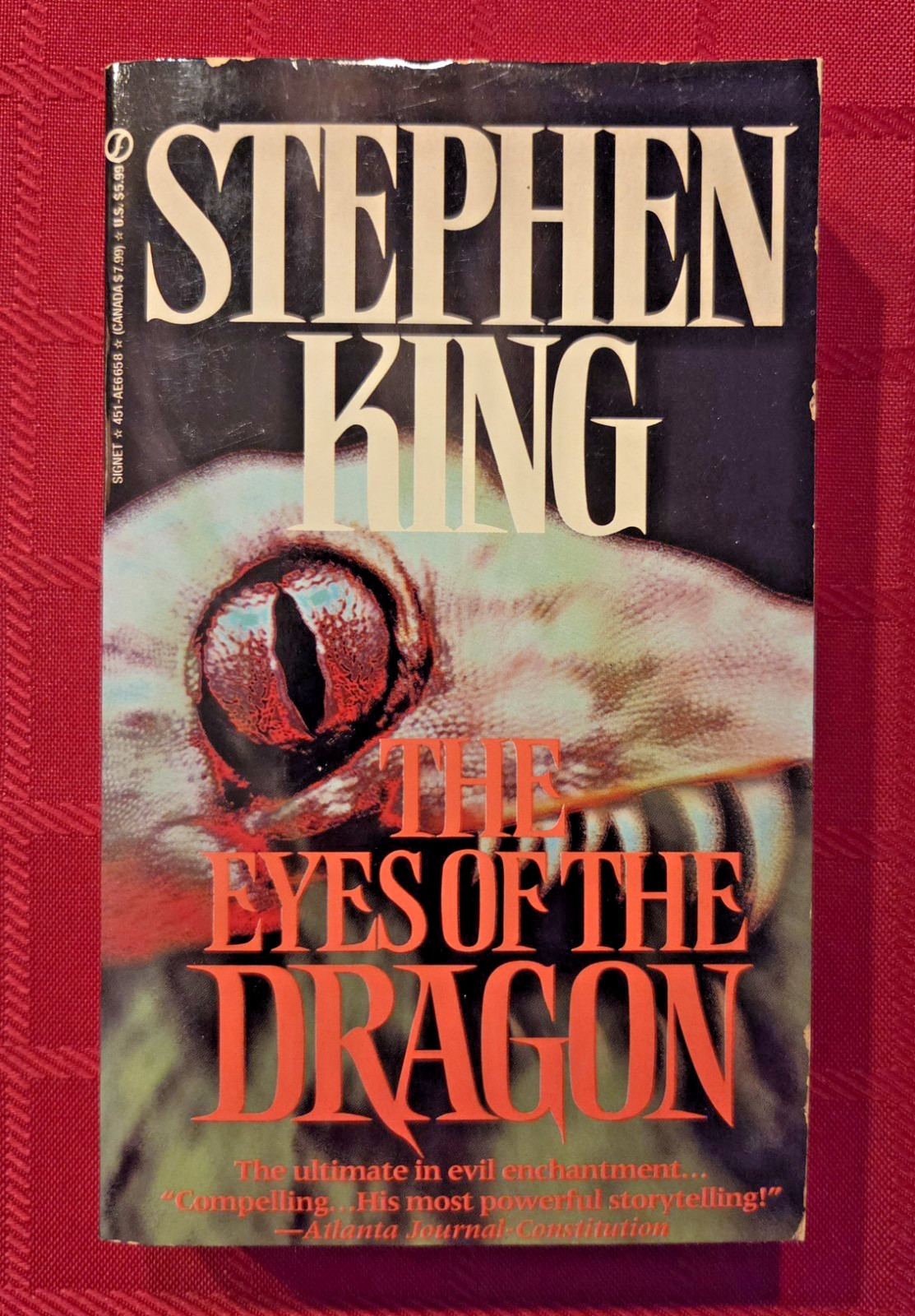 The Eyes of the Dragon by Stephen King, Paperback 1988