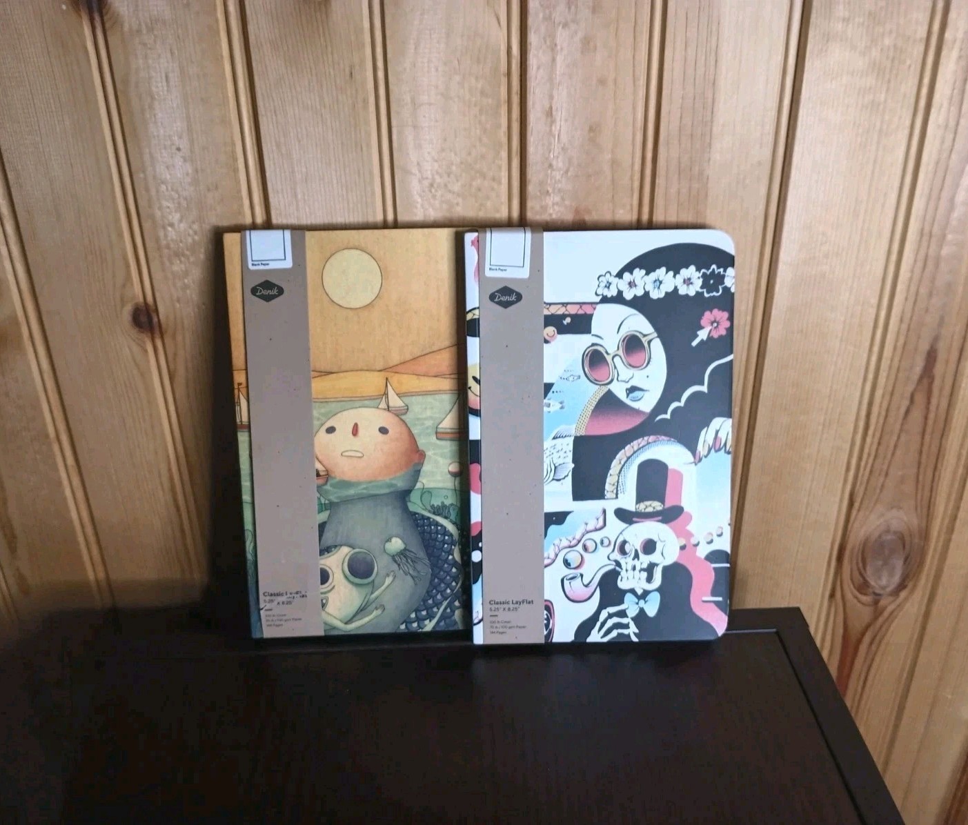 Denik Sketchbook New Softcover Notebook Lot Of 2 Sub Dreams & Seascape Blank