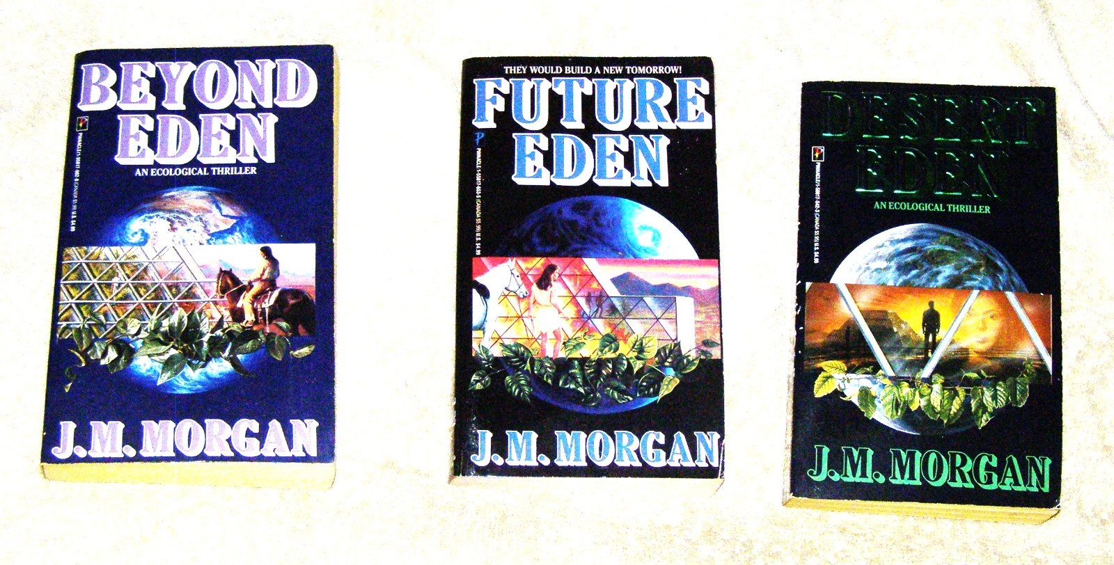 Beyond Eden – Future Eden – Desert Eden by J. M. Morgan Pinnacle Books 1st eds