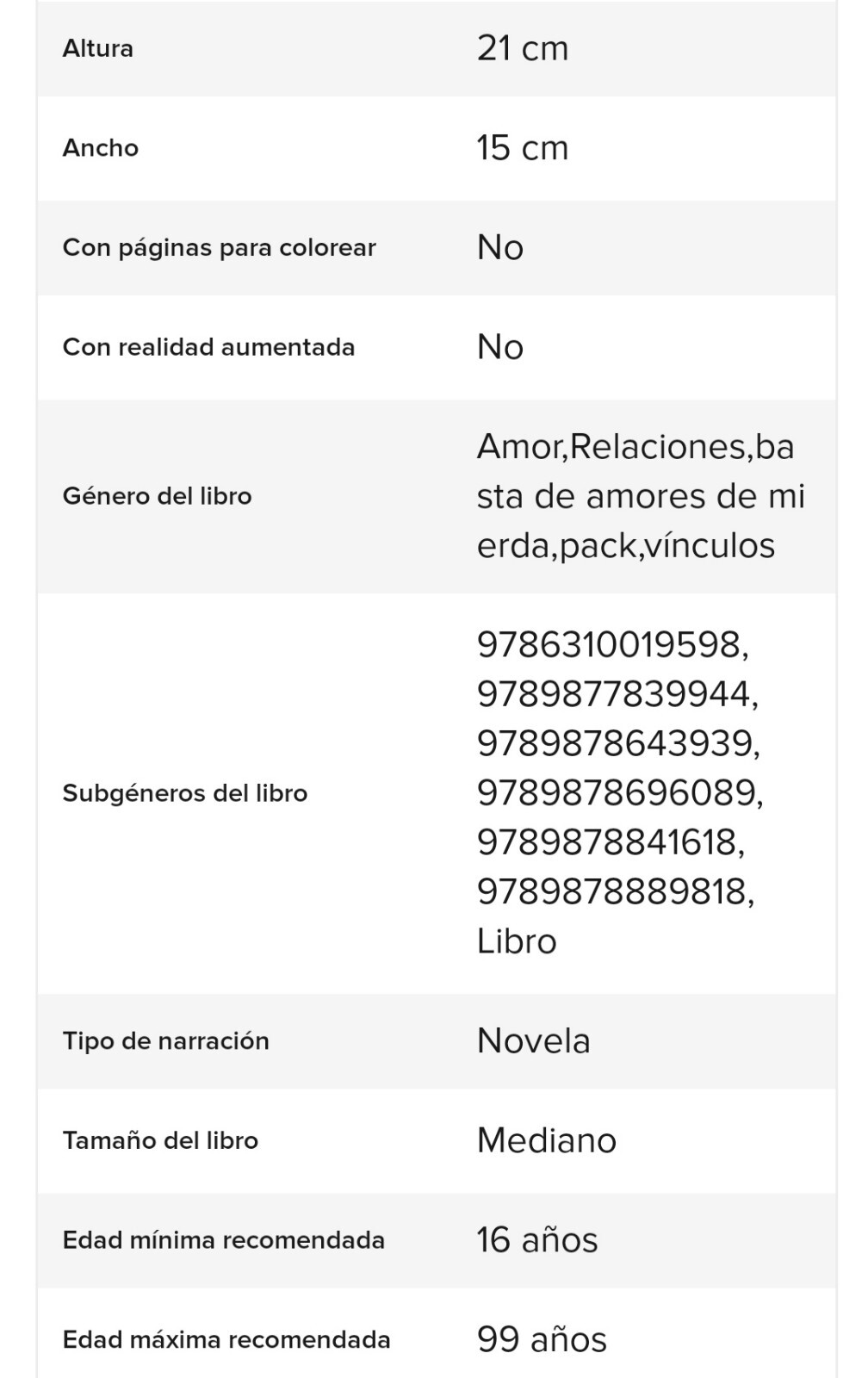 PACK “BASTA DE AMORES DE MIERDA”, 7 LIBROS PAPEL Gonzalo Romero Español