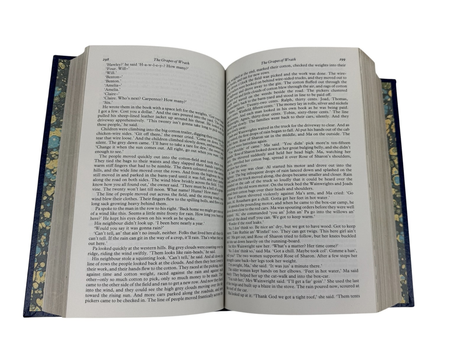 John Steinbeck Collected Works Omnibus Blue Gilt Hardcover