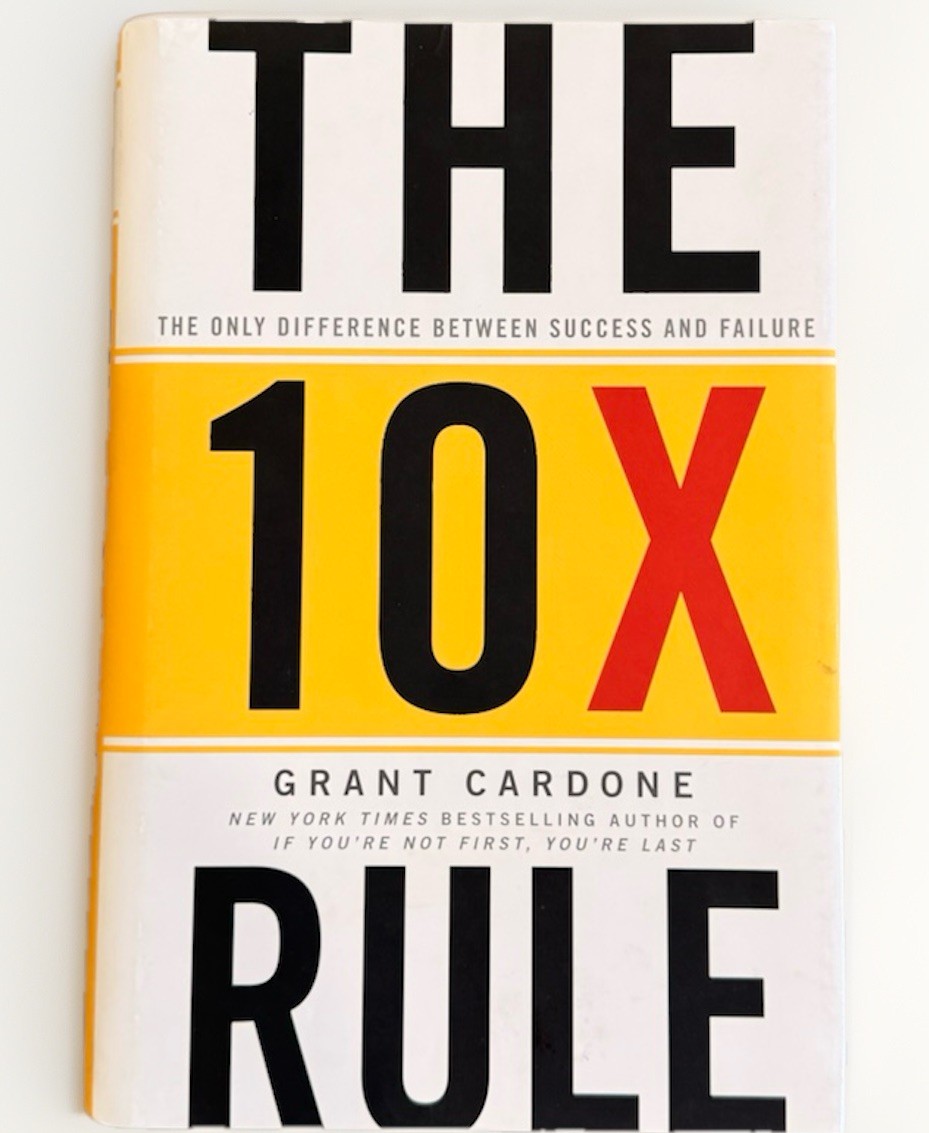 Book Hard Cover 10X Rule by Grant Cardone Step By Step Guide 10x Your Business