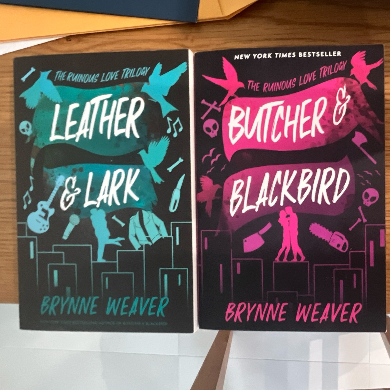 Zando Ruinous Love Trilogy Paperback Lot 2: Butcher & Blackbird, Leather & Lark