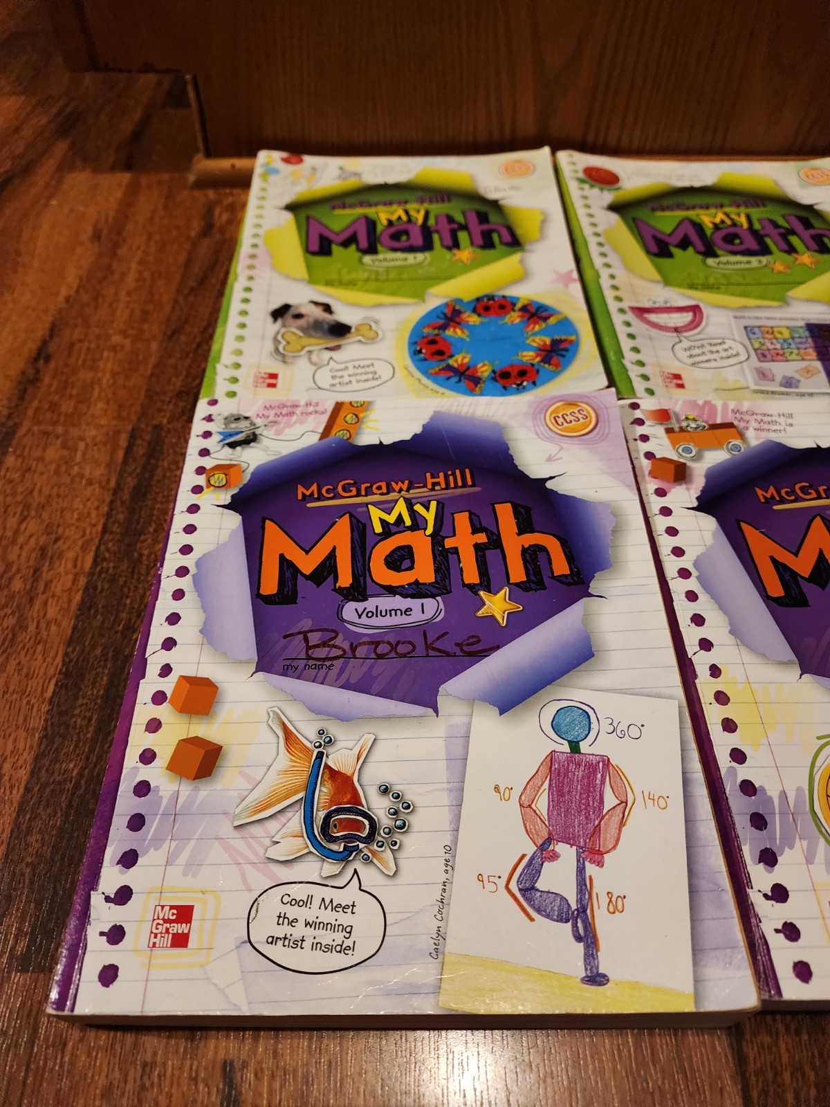 My Math Grade 4 & 5 Volumes 1 & 2 Edition 2014 Softcover Paperback Lot Of 4