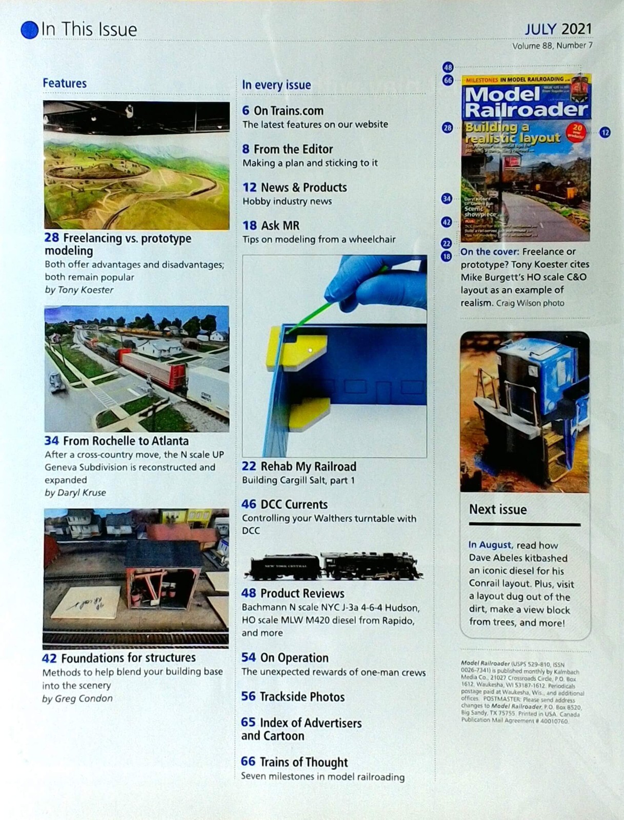 Model Railroader 2021 July