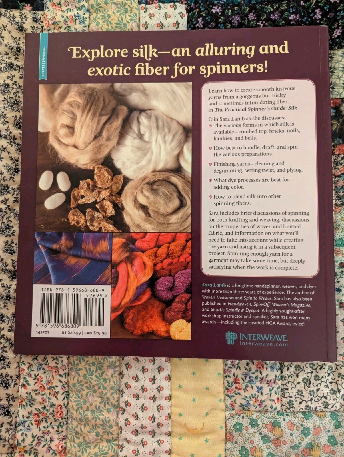The Practical Spinner’s Guide Silk Sara Lamb Hand Spinning Weaving Fiber Art NEW