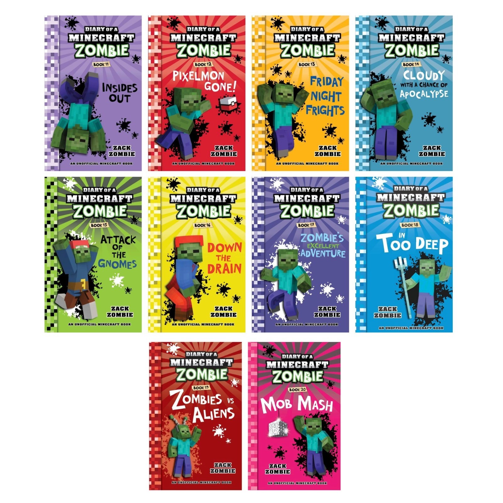 Diary of a Minecraft Zombie: Collection Set Books 11?20 by Zack Zombie