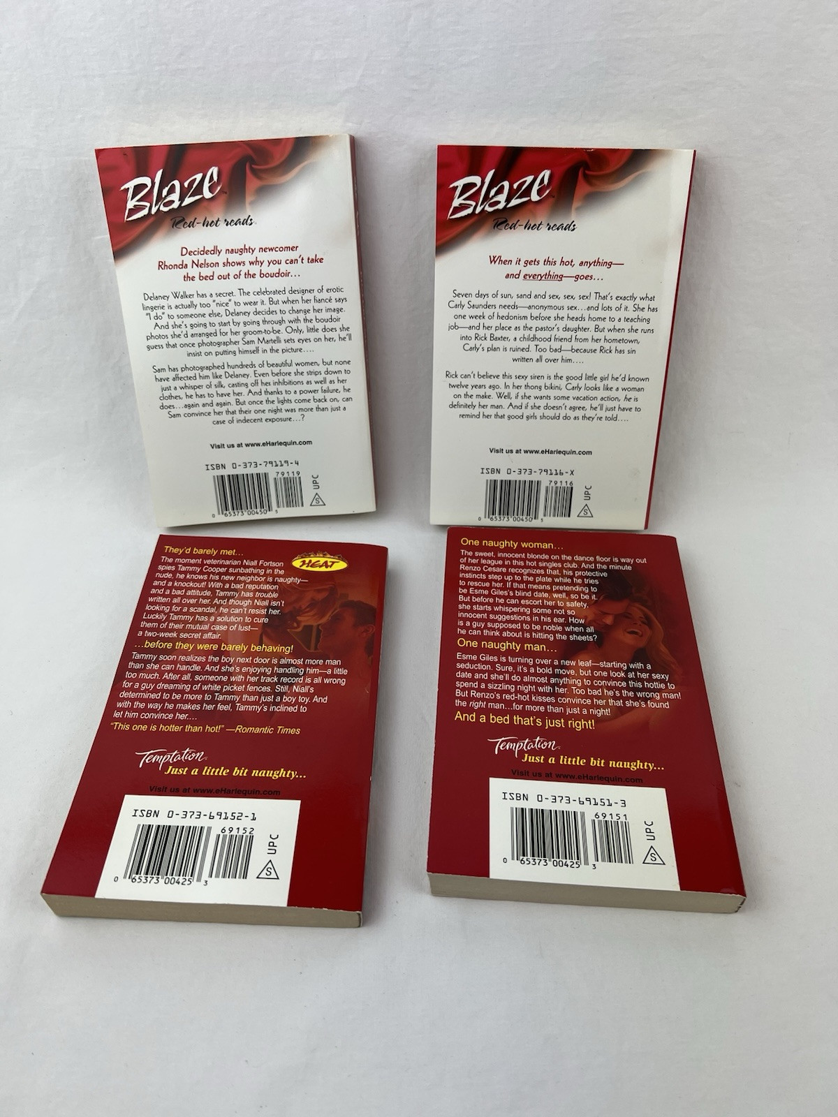 Harlequin Blaze Temptation Red Hot Reads PB Books Lot Of 4 2003