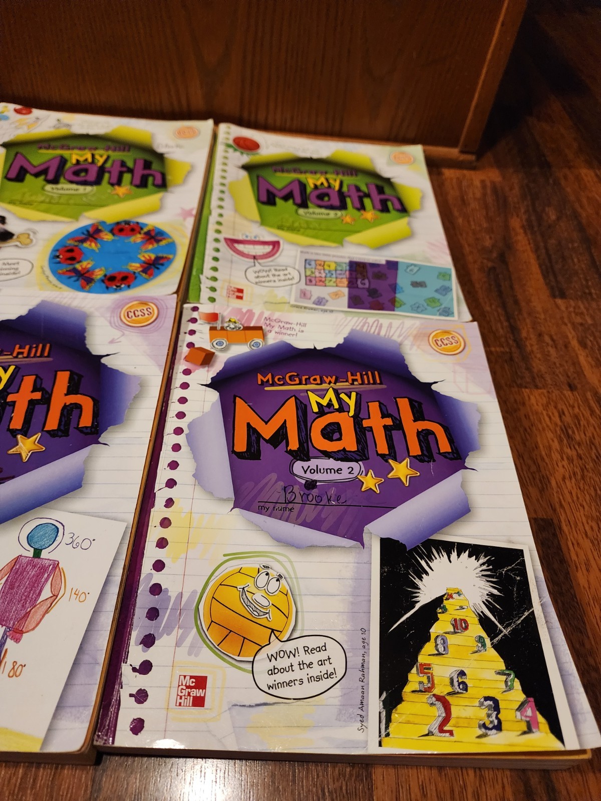 My Math Grade 4 & 5 Volumes 1 & 2 Edition 2014 Softcover Paperback Lot Of 4