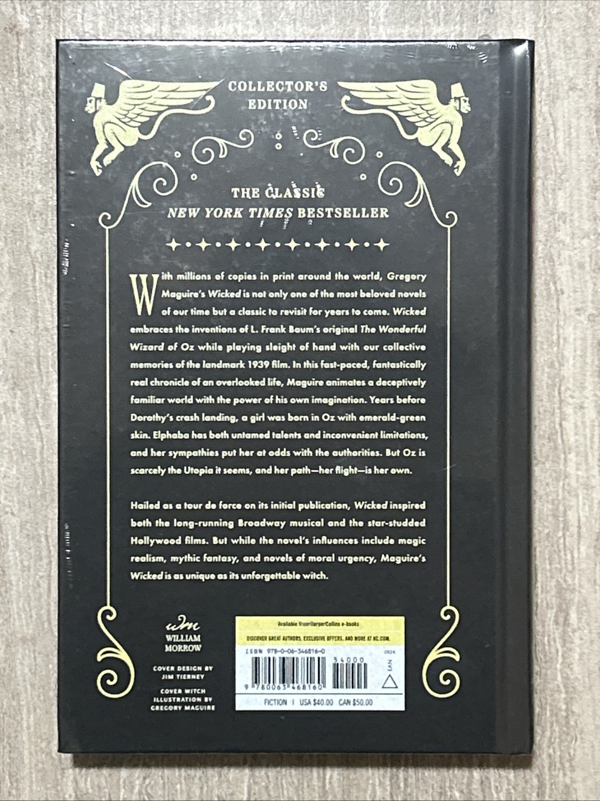 Wicked Gregory Maguire Signed Collectors Edition Hardcover Book NEW SEALED